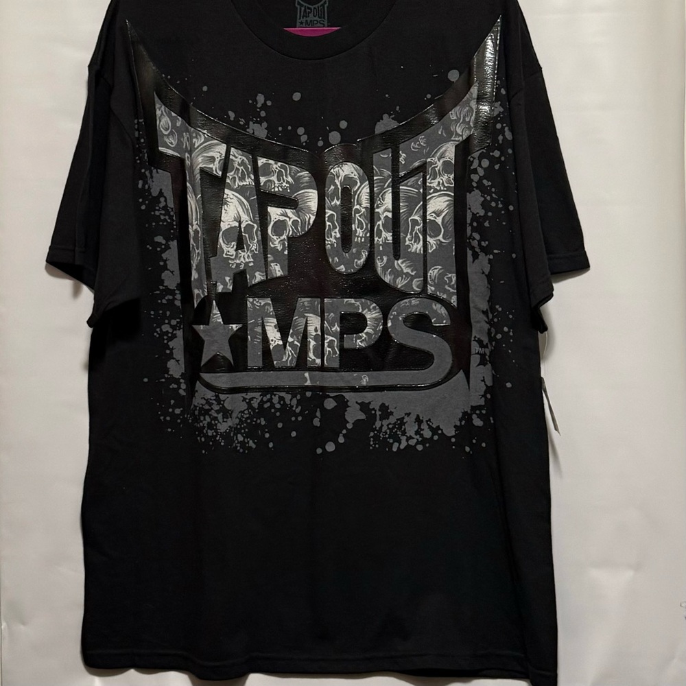 Y2K Tapout Black Graphic Men's Shirt